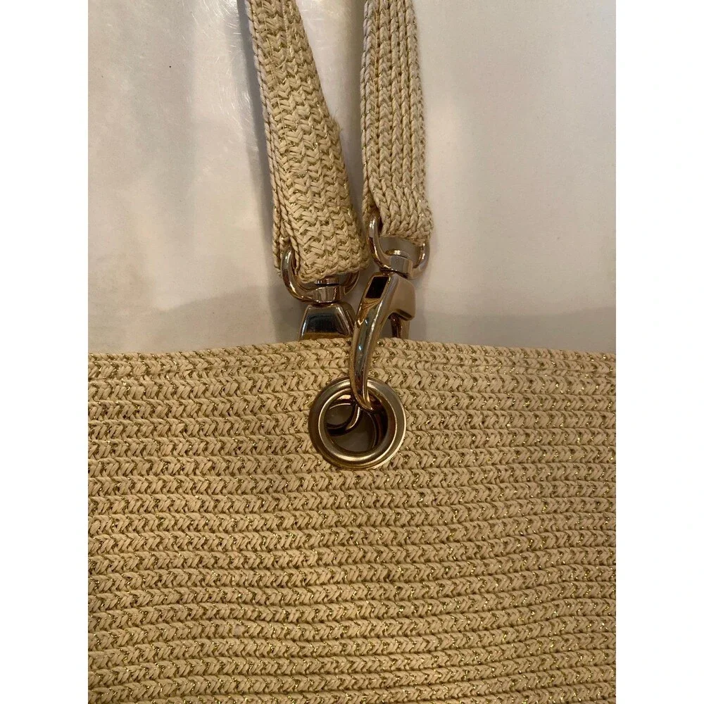 Unbranded Beach‎ Tote Bag Large Multicolor EUC Boho Metallic Tassel Shoulder Bag